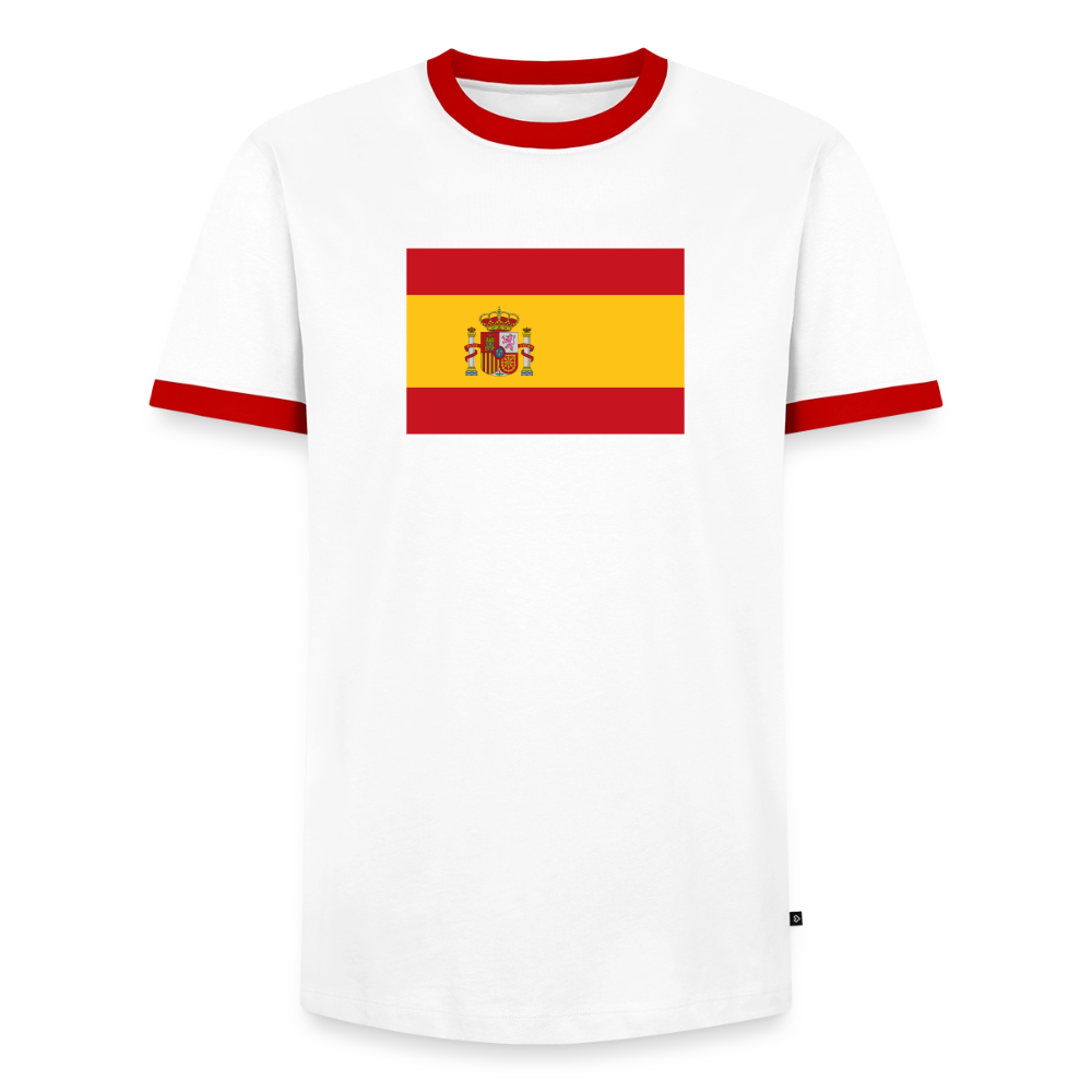 Men's Ringer Shirt - white/red 