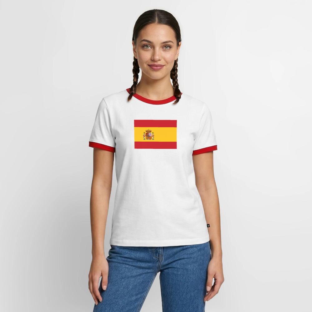 Men's Ringer Shirt - white/red 