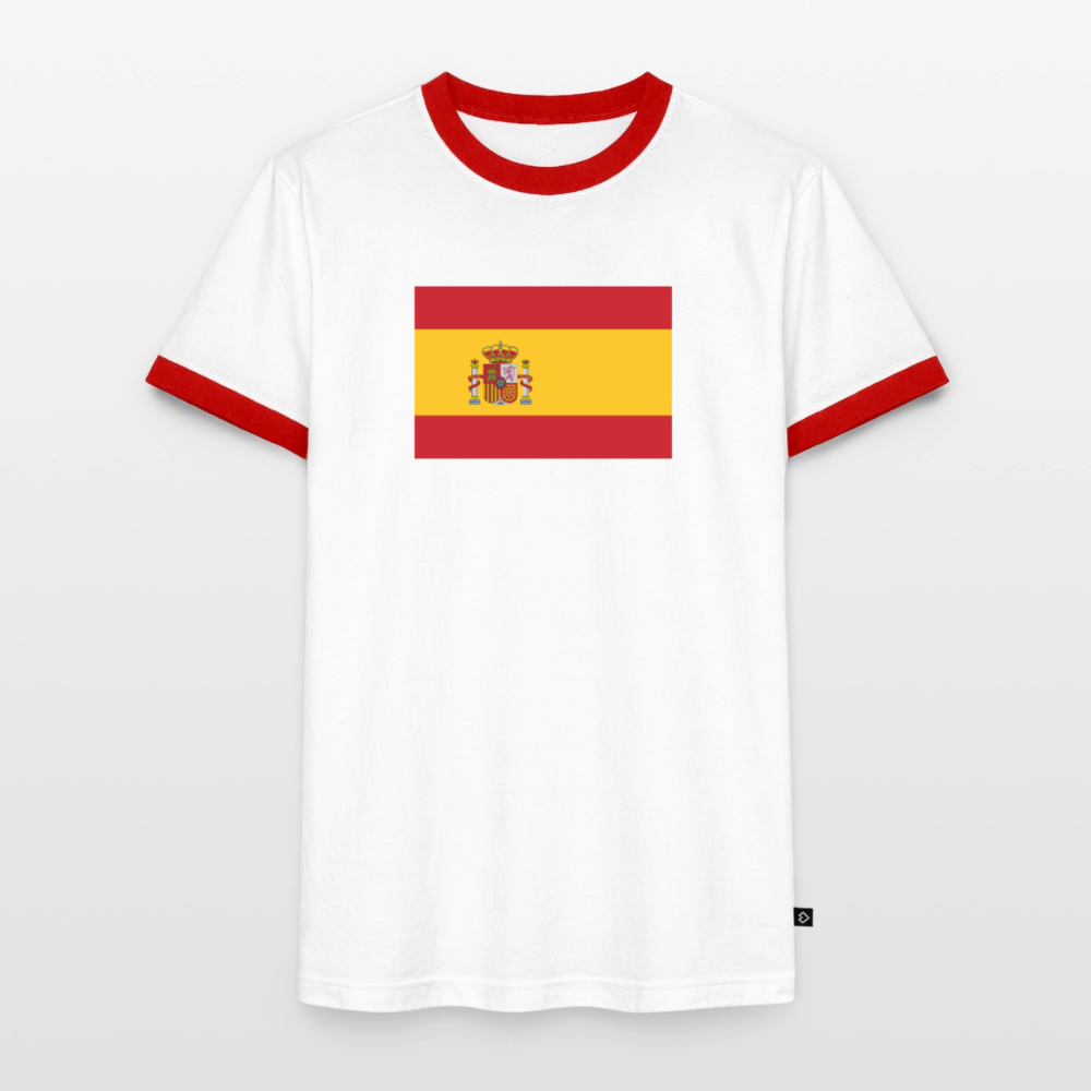 Men's Ringer Shirt - white/red 